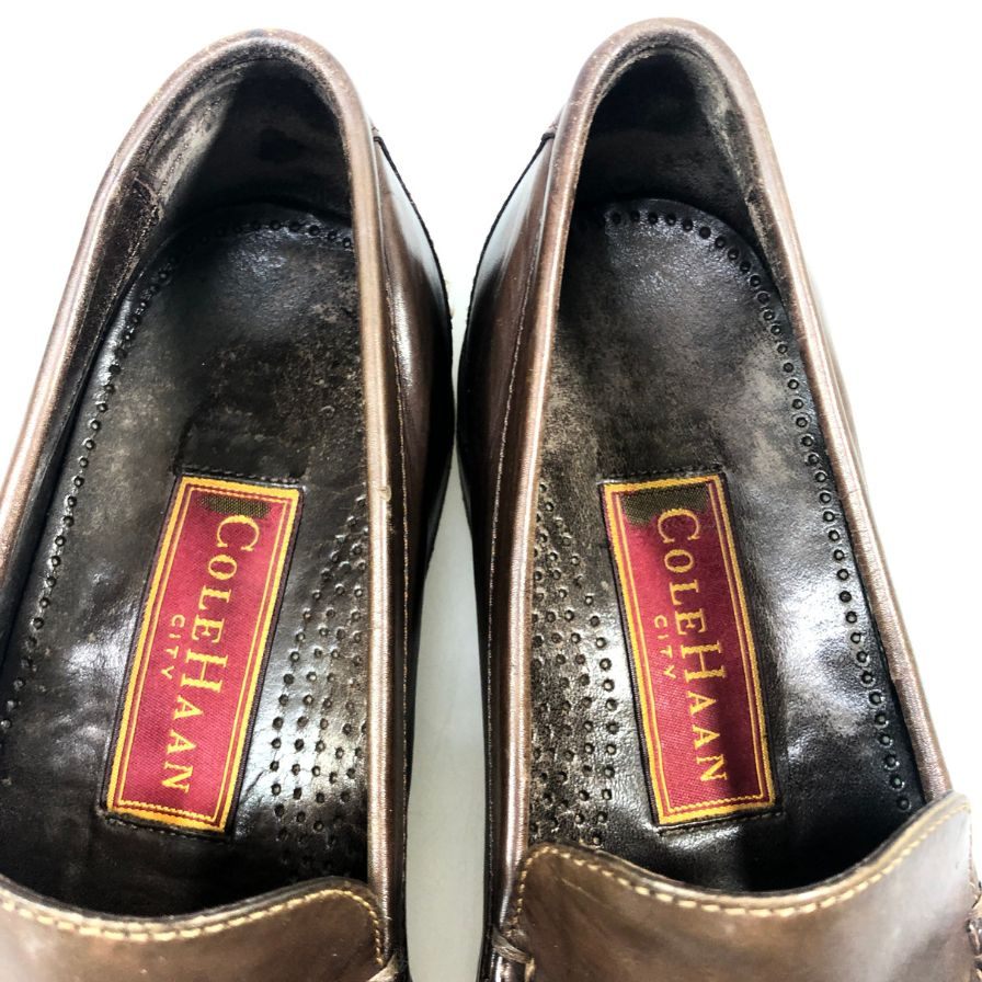コールハーン スリッポン ブラウン サイズUS7.5 Cole Haan 約25.0cm【AFC44】