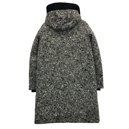 美品◆ヘルノ コート ラミナー ツイード ウール 中綿 ハーフ丈 ジャケット グレー メンズ サイズ42 HERNO Laminar 【AFA9】