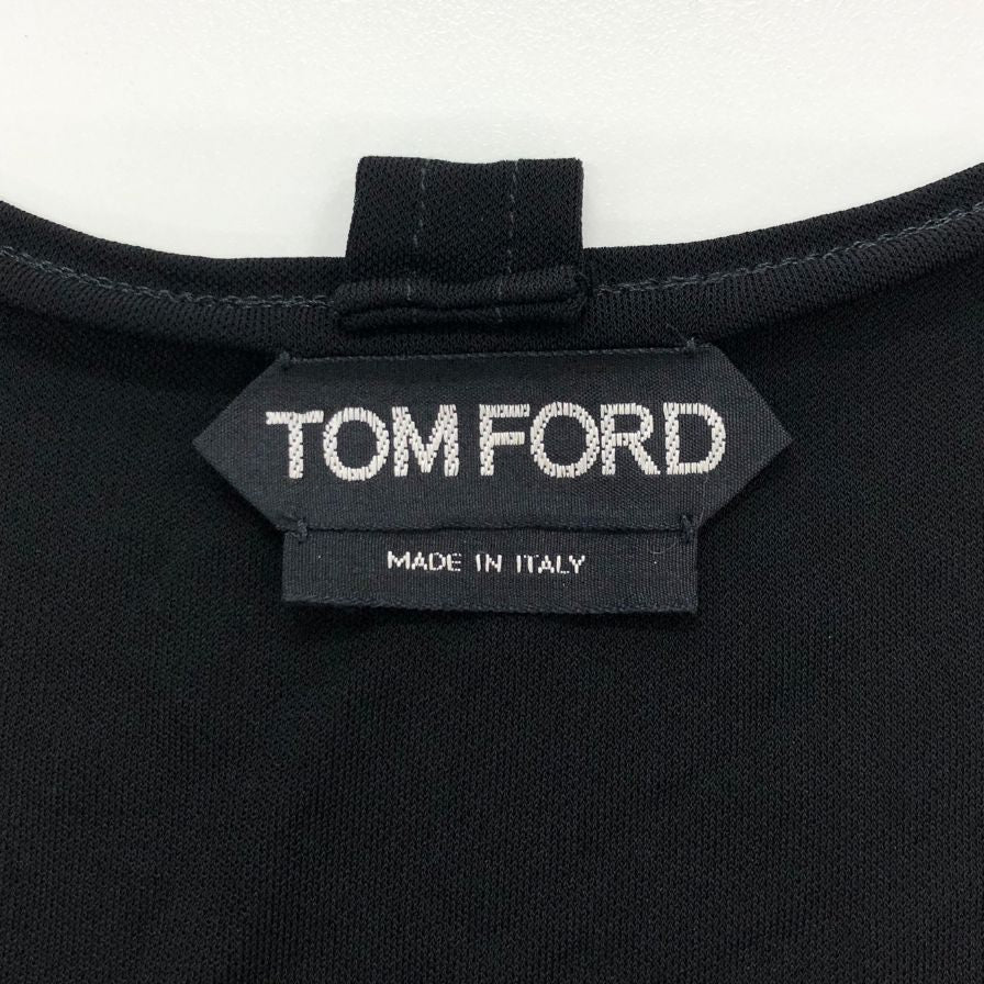 極美品◆トムフォード トップス タンクトップ レーヨン イタリア製 レディース サイズ40 ブラック TOMFORD 【AFB46】