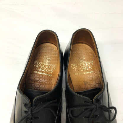 クロケット&ジョーンズ 27742A コノート ストレートチップ カーフ ブラック UK5.5 236ラスト メンズ CROCKETT&JONES CONNAUGHT ビジネスシューズ 約24.5cm【LA】【中古】
