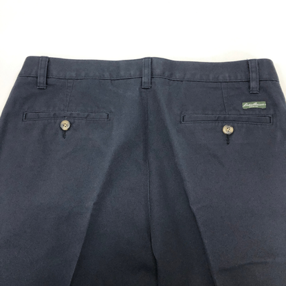 エディーバウアー スラックス ストレートフィット 2タック メンズ ネイビー サイズ34×30 EDDIE BAUER 【AFB36】
