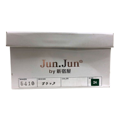 ジュンジュンバイ新宿屋 パンプス ヒール レザー 5400 ブラック サイズ24.0cm レディース Jun.Jun by shinjukuya 約24.0cm【7-13】