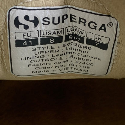 スペルガ スニーカー スエード メンズ グレー サイズ41 SUPERGA 約26.0cm【AFC40】