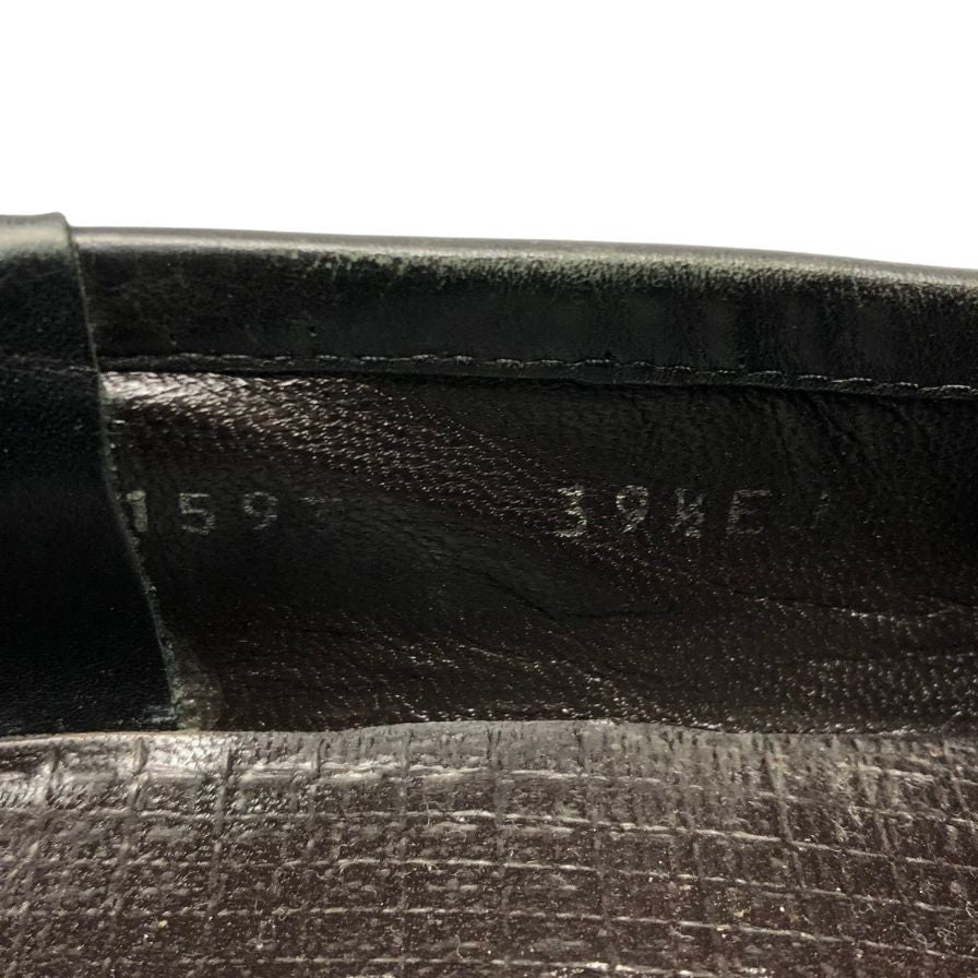 グッチ ビットローファー 015938 サイズ39.5 メンズ ブラック GUCCI 約24.0cm【AFC28】