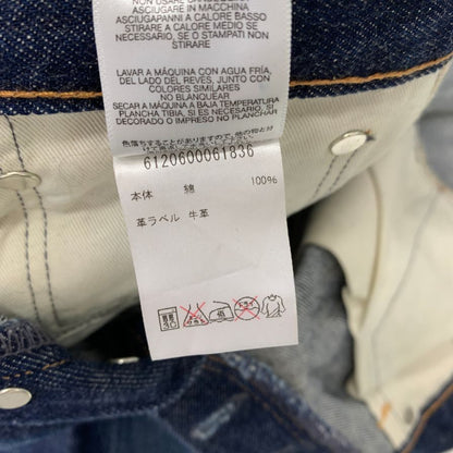 ロン ハーマン デニム パンツ シワ加工 USA製 セルビッジ 青耳 メンズ サイズ31 インディゴ Ron Herman Denim 【AFB45】