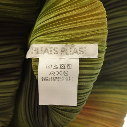 状况非常好 ◆ Pleats Please Issey Miyake 海一件 PP41JT682 女式西班牙绿色 尺寸 3 PLEATS PLEASE ISSEY MIYAKE TURNIP &amp; SPINACH [AFB41] 