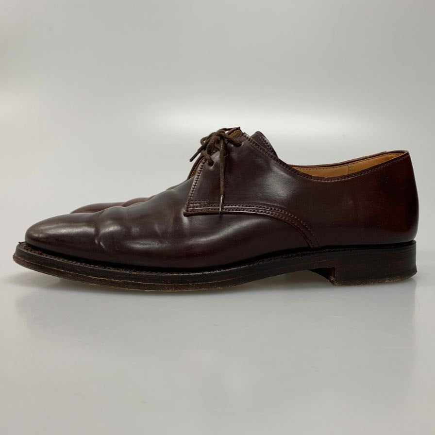 ピール&コー 341 3アイレット コードバン バーガンディ US8D メンズ PEAL＆Co ビジネスシューズ 約26.0cm【LA】【中古】
