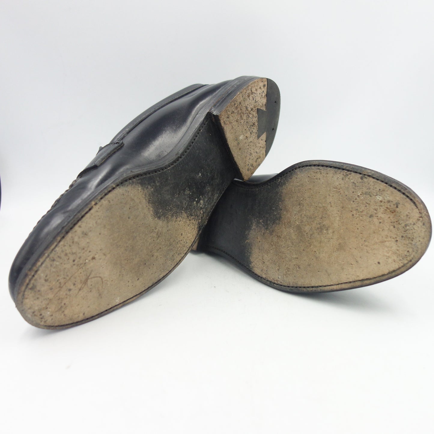 二手 ◆Alden 皮鞋 987 Cordovan Penny 乐福鞋 男士 黑色 US10.5D Alden [LA] 