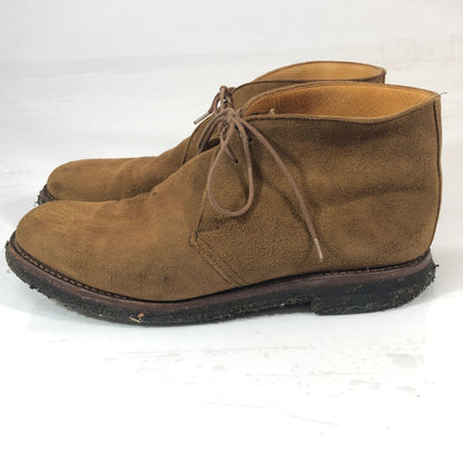 クロケット＆ジョーンズ チャッカブーツ グレンコー スエード ブラウン メンズ サイズUK8E Crockett&Jones ブーツ 約26.5cm【LA】【中古】