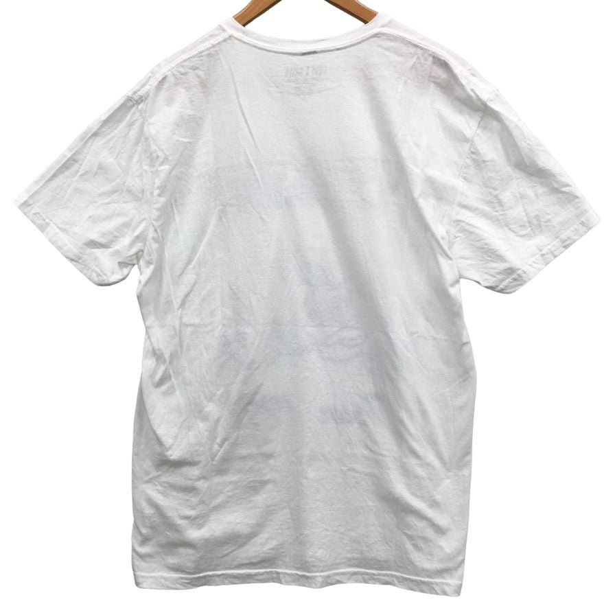 美品◆ガンズ＆ローゼス Tシャツ 公式 半袖 プリント バンド バンT ホワイト メンズ サイズL GUNS＆ROSES 【AFB29】