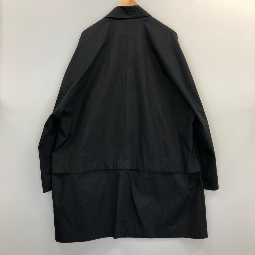 美品◆ハレ 2WAYドッキングコート ダブル ブラック メンズ サイズＭ HARE 【AFB6】