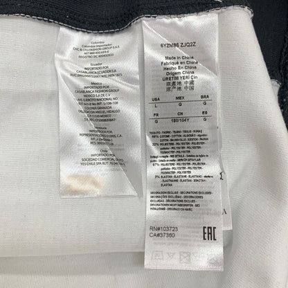 中古◆アルマーニ エクスチェンジ トレーナー 切替 刺繍 ロゴ クルーネック スウェット ホワイト メンズ サイズL ARMANI EXCHANGE 【AFB9】