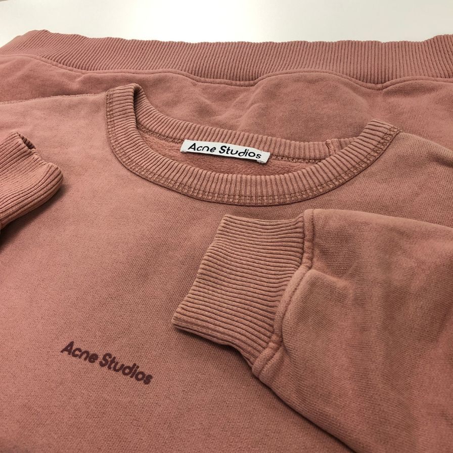 美品◆アクネ ストゥディオズ スウェット プルオーバー メンズ ピンク サイズXXS ACNE STUDIOS 【AFB37】