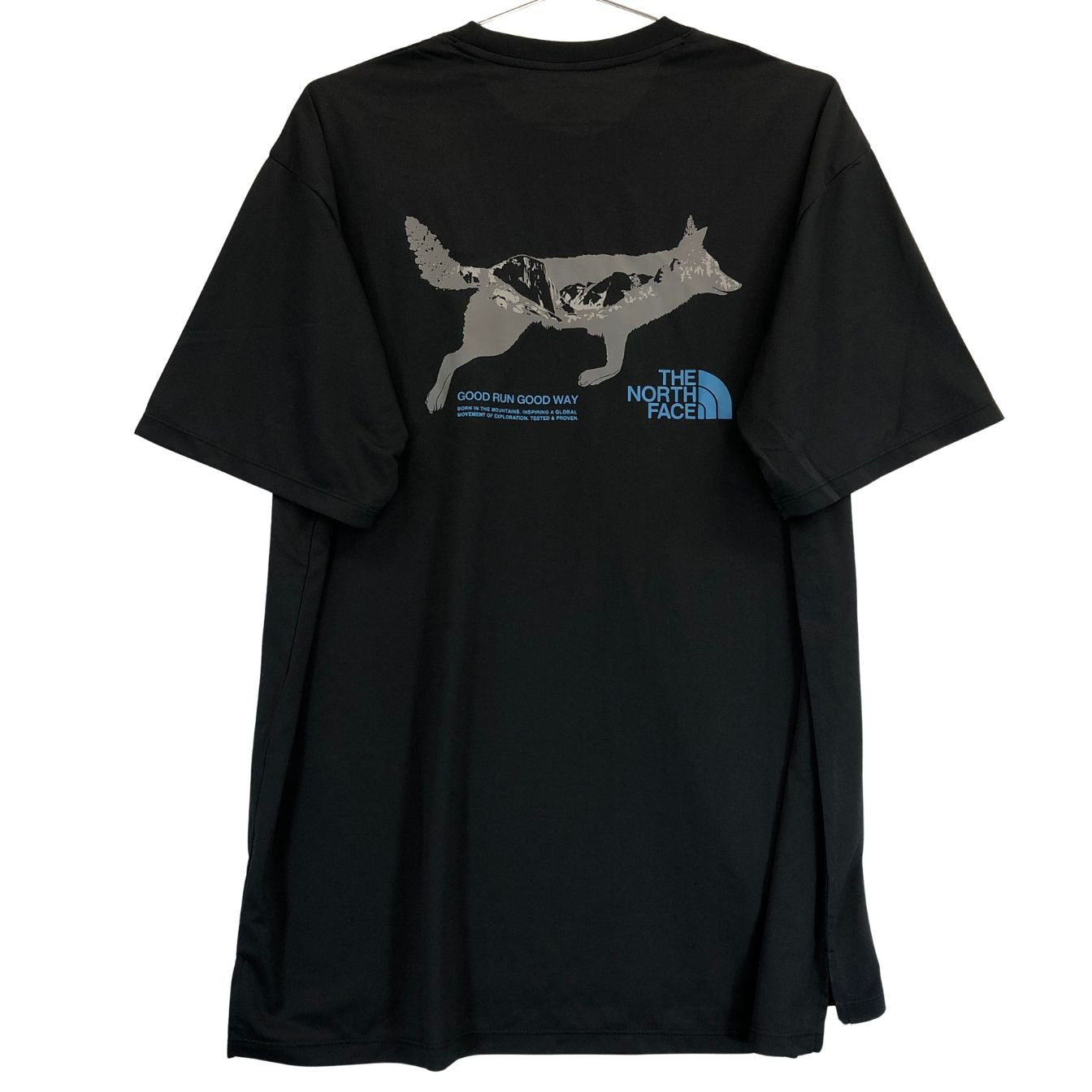 新品同様◆ノースフェイス Tシャツ NT62590 ショートスリーブフリーランフラッシュドライクルー ブラック サイズXL THE NORTH FACE 【AFB20】