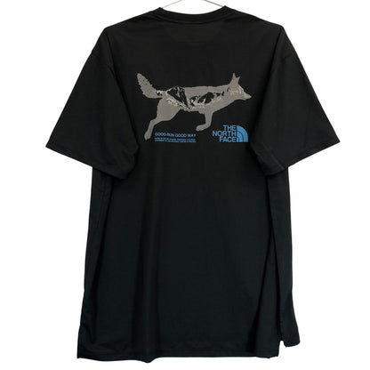 新品同様◆ノースフェイス Tシャツ NT62590 ショートスリーブフリーランフラッシュドライクルー ブラック サイズXL THE NORTH FACE 【AFB20】