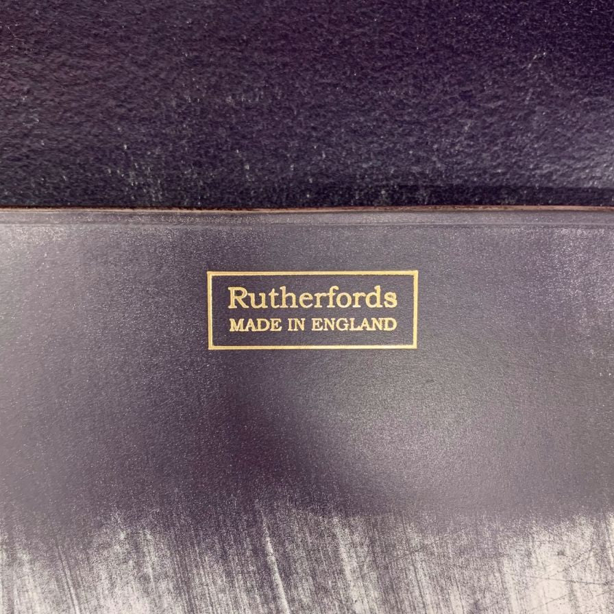 ラザフォード ミュージックバッグ ブライドル レザー ハンド ビジネス 書類カバン パープル系 Rutherfords【AFE5】