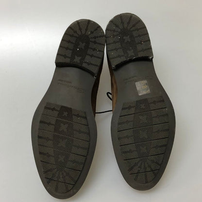 サントーニ チャッカブーツ スエード プレーントゥ メンズ ブラウン サイズUK7.5 Santoni 約26.0cm【PTM1】