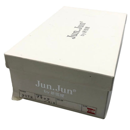 ジュンジュンバイ新宿屋 レザーパンプス レザー 3072 レッド×ブラック サイズ23.5cm レディース Jun.Jun by shinjukuya 約23.5cm【7-10】