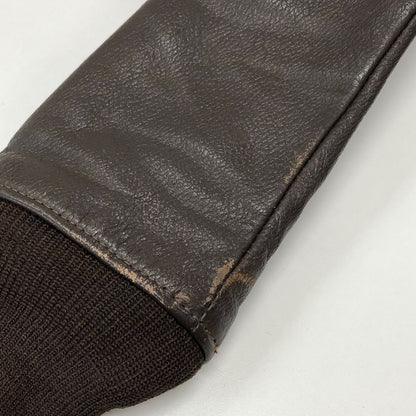 美品◆ブリルブロス レザージャケット TYPE G-1 MIL-J-7823E IDEALジップ サイズ40 メンズ ブラウン BRILL BROS 【AFG1】