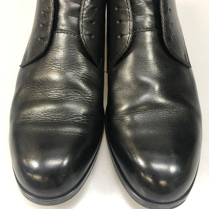 パドローネ レザーシューズ プレーントゥ ダービー カーフ メンズ ブラック サイズ41 PADRONE 約26.0cm【AFD2】