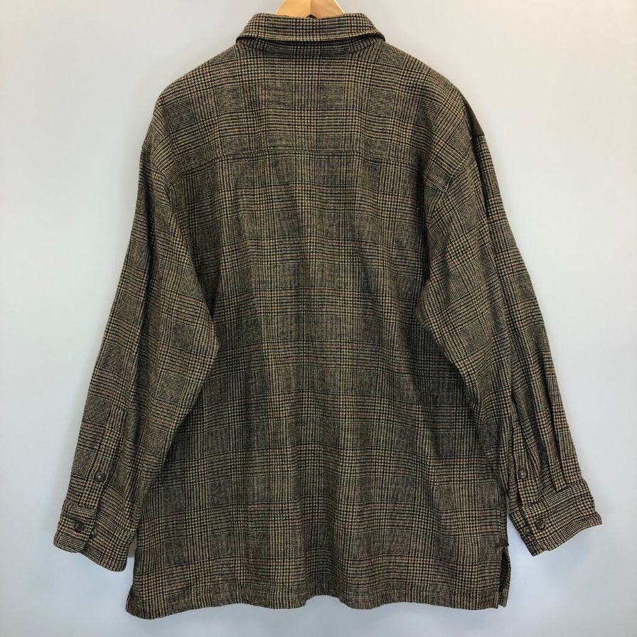 美品◆バーバリーズ ハンティングジャケット ガンクラブチェック メンズ サイズ3L Burberrys 【AFB16】