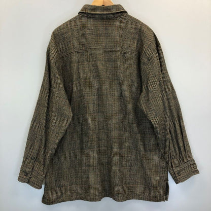 美品◆バーバリーズ ハンティングジャケット ガンクラブチェック メンズ サイズ3L Burberrys 【AFB16】