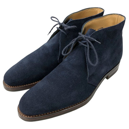 クロケット&ジョーンズ チャッカブーツ チャートシー ポールスミス別注 スエード ネイビー サイズ6.5E CROCKETT&JONES CHERTSEY 約25.0cm【AFC4】