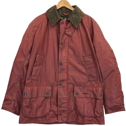 中古◆バブアー オイルドジャケット ビデイル 3ワラント レッド メンズ サイズM Barbour BEDALE 【AFA21】