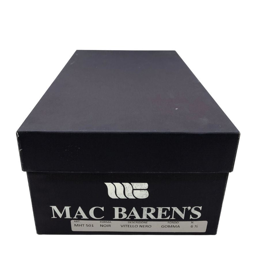 マックバレンス プレーントゥ ブラック サイズ6.5 メンズ MACBAREN‘S 約25.0cm【AFD8】