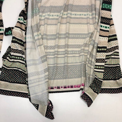 美品◆ダイアンフォンファスティンバーグ カシュクール ワンピース レディース 総柄 サイズ2 DIANE VON FURSTENBERG 【AFB1】
