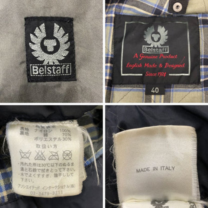 極美品◆ベルスタッフ ジャケット ナイロン ベルト付き  カーキ メンズ サイズ40 BELSTAFF 【AFA18】