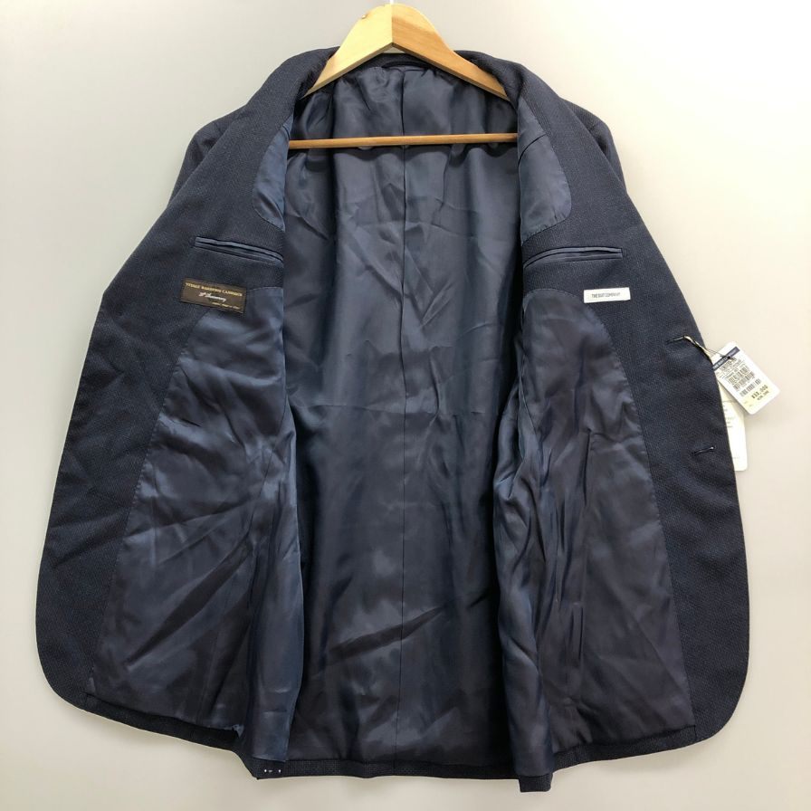 新品同様◆スーツカンパニー テーラードジャケット ウール  ネイビー サイズ170-Drop6 THE SUIT COMPANY 【AFB14】