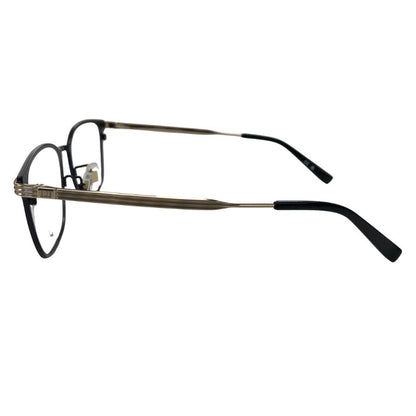 ダンヒル メガネ ウェリントン型 チタン ブラック×ゴールド メンズ DU0107OJ 005 54□18-145 XL Dunhill【AFI2】