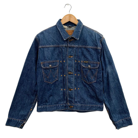 美品◆ラングラー デニムジャケット 11MJ M4757 コットン サイズL メンズ ブルー Wrangler 【AFB36】