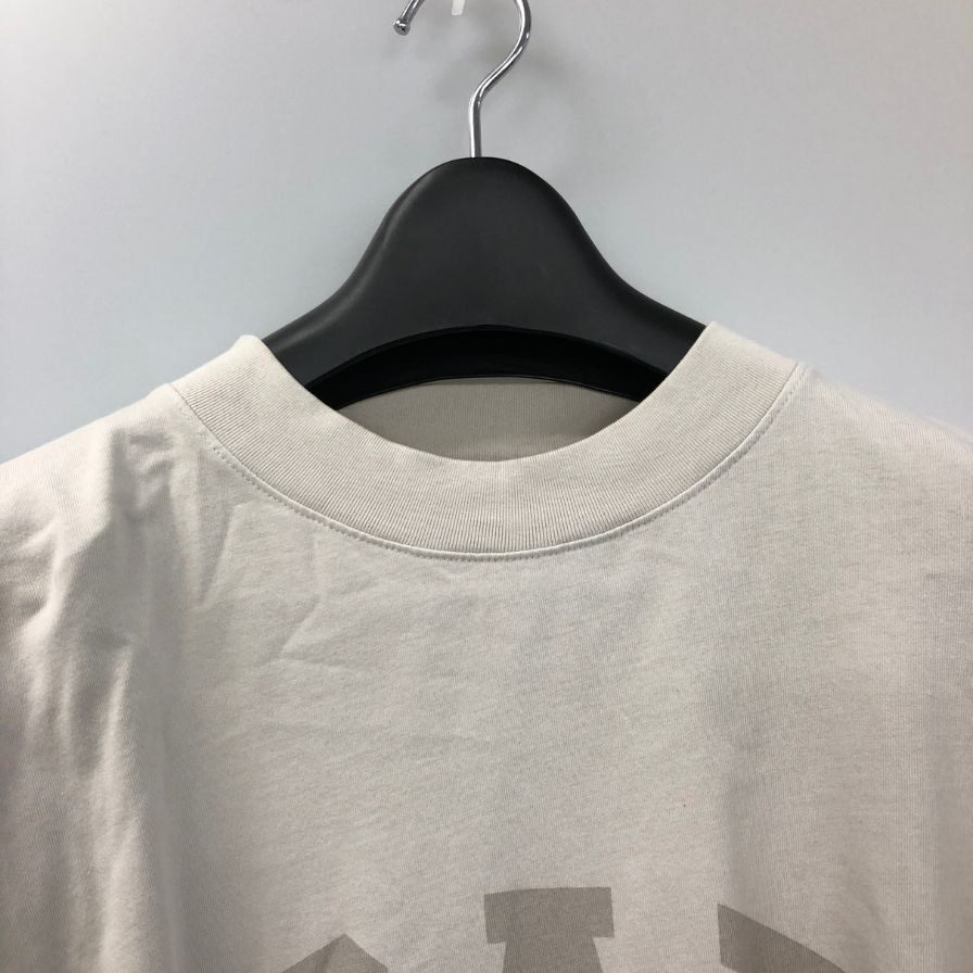 中古◆イージー ギャップ ロンT 長袖 プリント デザイン ロングスリーブ ビッグシルエット ベージュ メンズ LサイズYEEZY GAP DOVE 【AFB36】