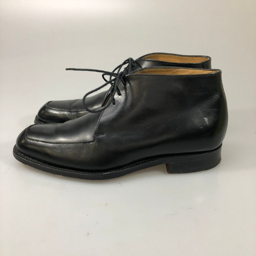 ポールスミス レザーシューズ Uチップ レースアップブーツ イングランド製 メンズ サイズ UK6.5 ブラック PaulSmith 約25.5cm【AFC53】
