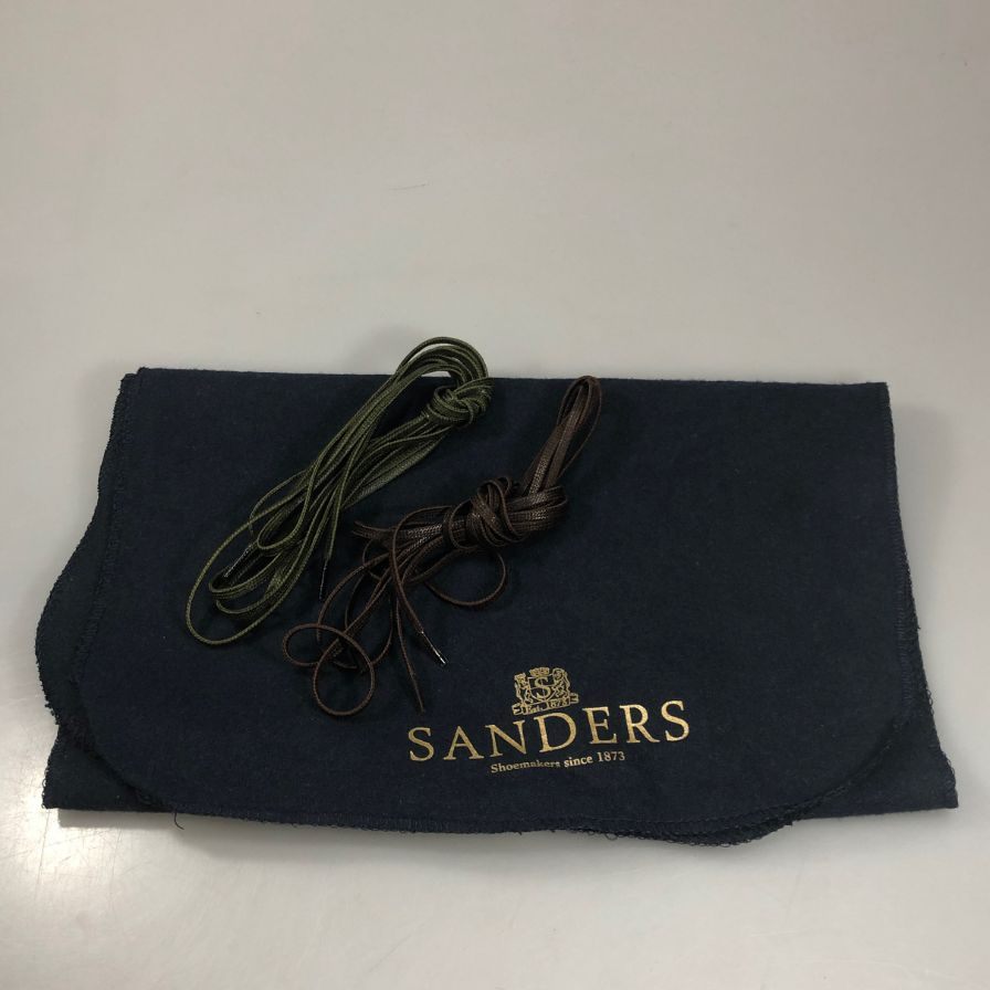 サンダース ブーツ  ストレートチップ ブロードアロー グレインレザー 9922RTDG 266 14 JUL1411 ブラウン サイズUK7 SANDERS ブーツ 約26.0cm【LA】【中古】