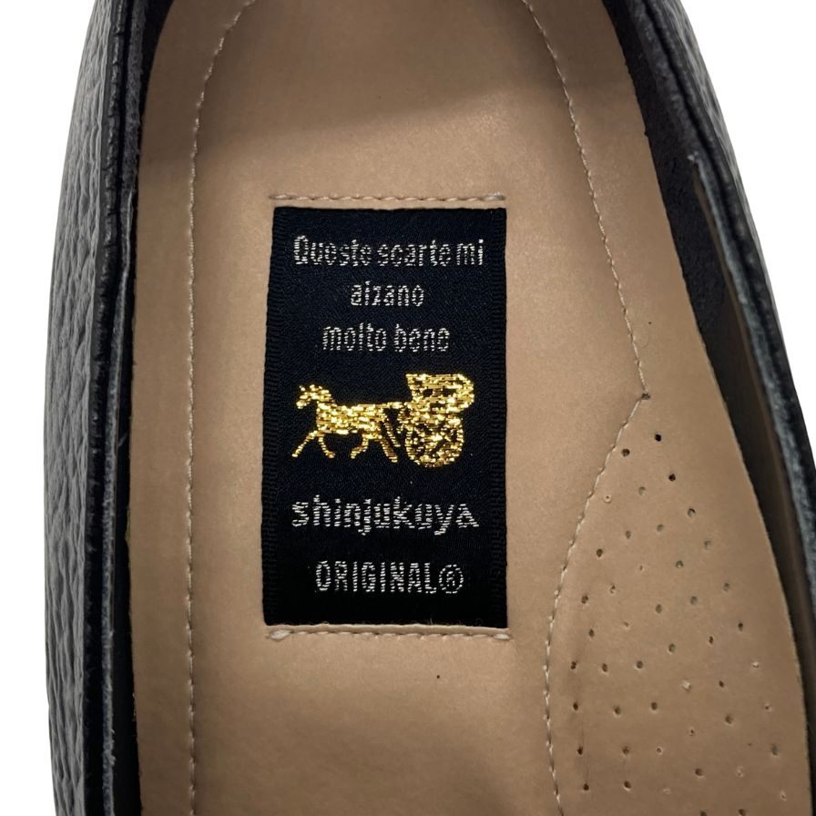 新宿屋 レザーパンプス シャーク 5401-735 ブラック 23.0cm レディース shinjukuya 約23.0cm【7-6】