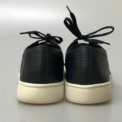 サントーニ レザースニーカー グレインレザー メンズ ネイビー サイズUK8 Santoni 約27.0cm【AFC5】