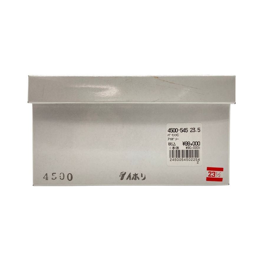 新宿屋 レザーサンダル レザー×パイソン 4500-545 23.5cm レディース アイボリー shinjukuya 約23.5cm【7-7】