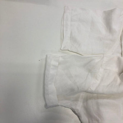 中古◆ポロラルフローレン CALDWELL リネン キューバシャツ ホワイト  メンズ サイズM  POLO RALPHLAUREN 【AFB4】