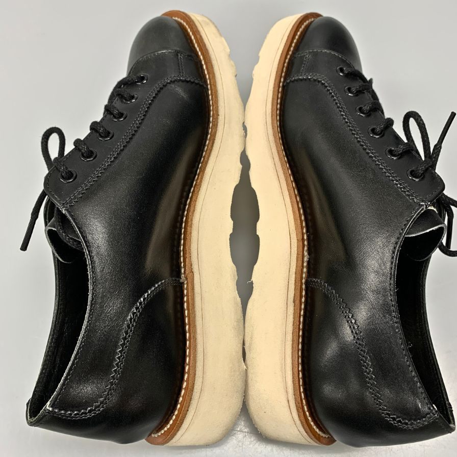 トリッカーズ レースアップシューズ モンキーシューズ L6474 ローカット ブラック メンズ サイズ6 Tricker’s ビジネスシューズ 約24.0cm【LA】【中古】