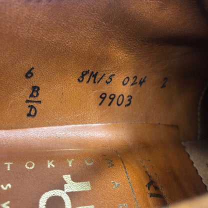 オールデン × ビームス プラス 別注 レザーシューズ 9903 プレーントゥ コードバン サイズ6 レディース バーガンディ ALDEN×BEAMS PLUS 約24.0cm【AFD13】