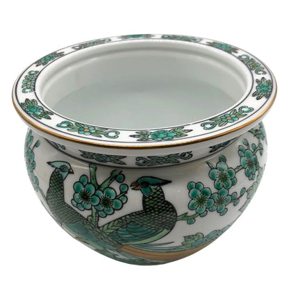 ゴールド イマリ 有田焼 小鉢 手描き 雉 ホワイト＆グリーン GOLD IMARI【AFI26】【中古】