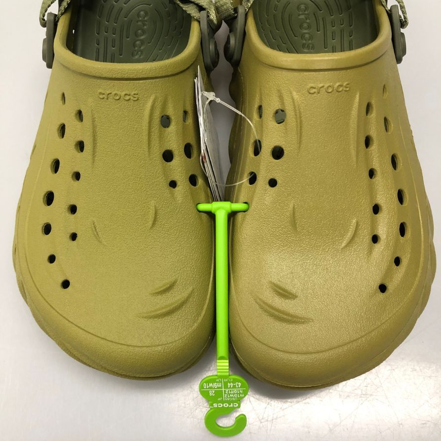 クロックス サンダル エコー クロッグ カーキ系 28cm メンズ crocs ECHO CLOG 約28.0cm【AFC33】