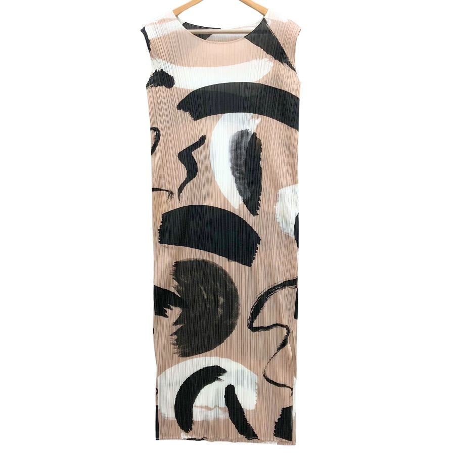 中古◆プリーツプリーズ イッセイミヤケ ノースリーブワンピース レディース サイズ3 PP81-JH715 PLEATS PLEASE ISSEY MIYAKE 【AFB50】