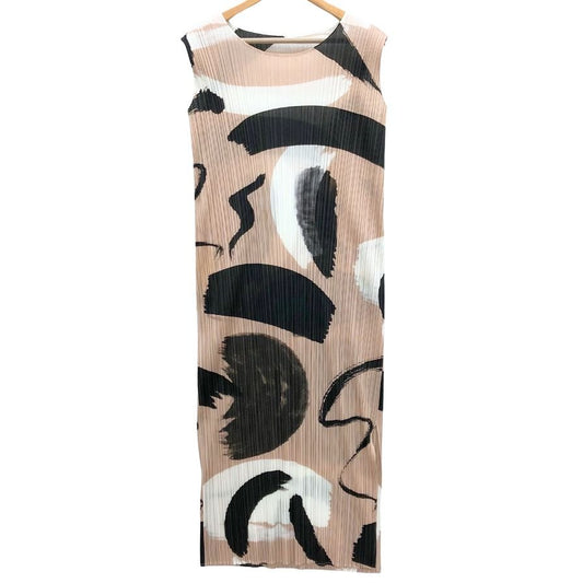 中古◆プリーツプリーズ イッセイミヤケ ノースリーブワンピース レディース サイズ3 PP81-JH715 PLEATS PLEASE ISSEY MIYAKE 【AFB50】