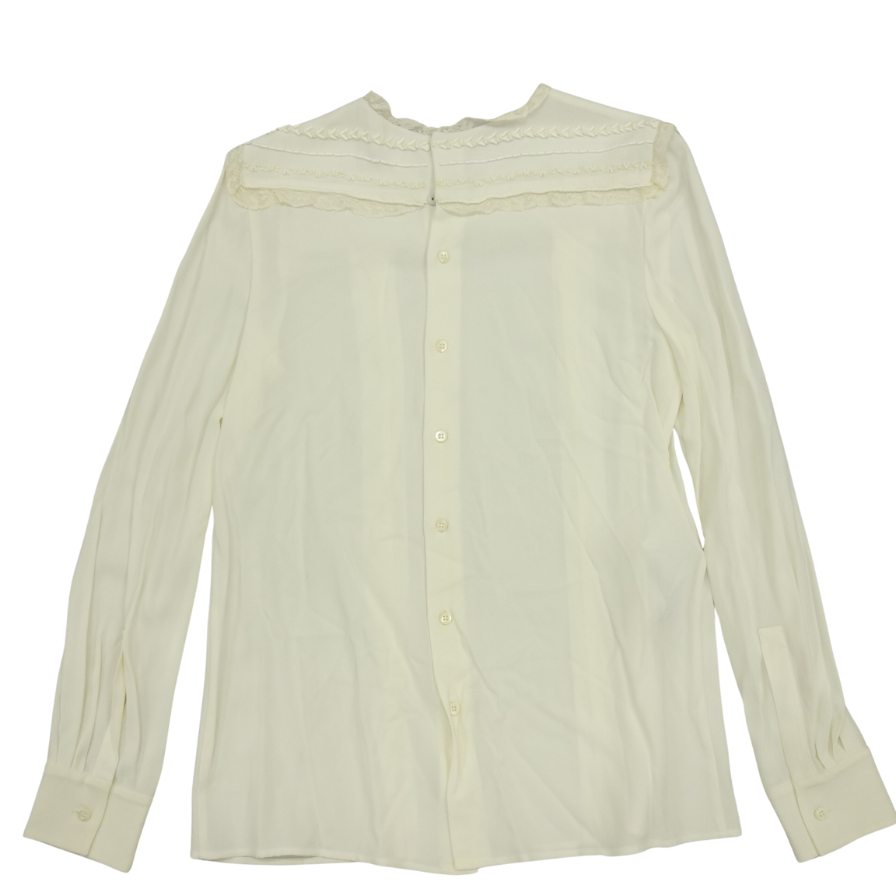 Good condition ◆ Miu Miu Shirt White 15AW Size 40 AMM1 2015 302 Women's miumiu [AFB22] 