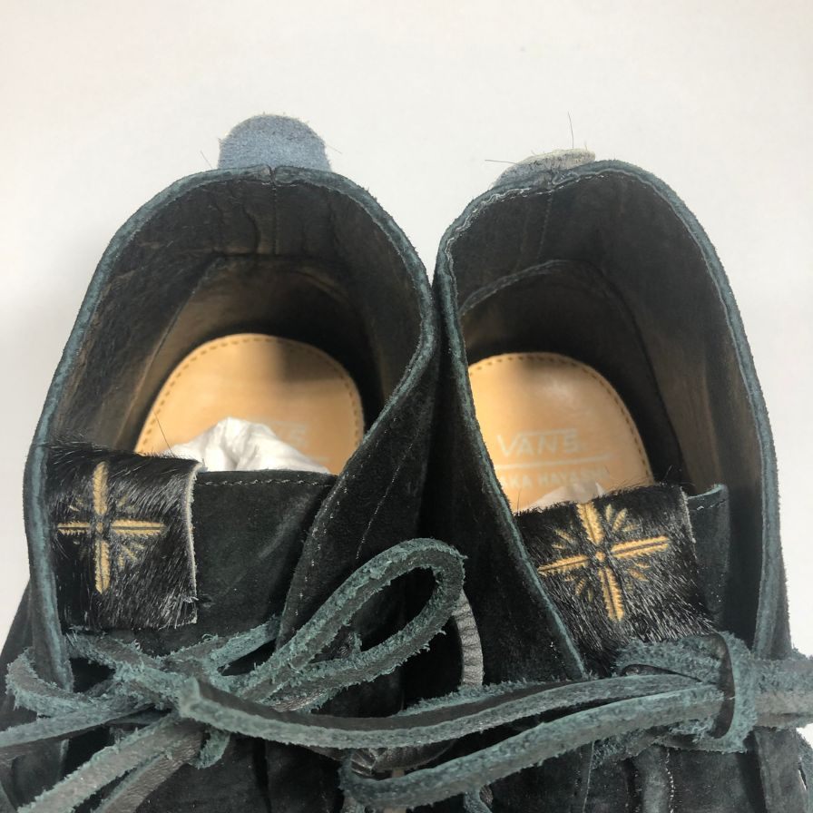 バンズ ボルト タカハヤシ ノマド スエード×ハラコ コンビ チャッカ メンズ サイズUS8.5 ブラック vans vault taka hayashi nomad 約26.5cm【AFD14】