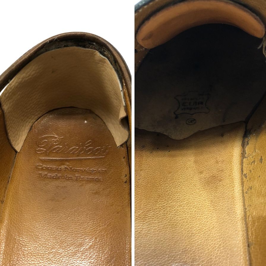 パラブーツ コインローファー ランス メンズ サイズ7F ダークブラウン Paraboot REIMS 約25.5cm【AFC6】